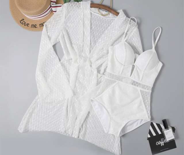 レディース 水着 人気 通販 ワンピース 羽織り 2点 セット ツーピース