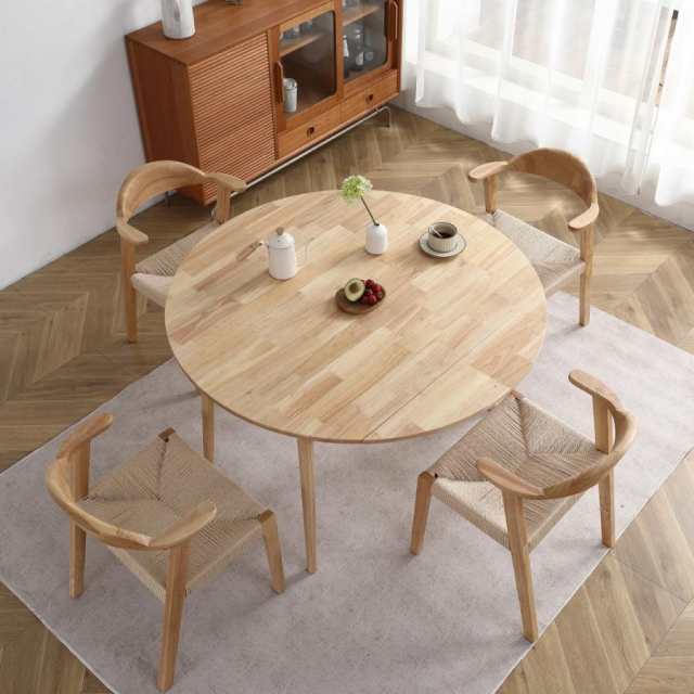 ダイニングテーブル1点×チェア2脚 2人用 伸長式ダイニングテーブル オーク