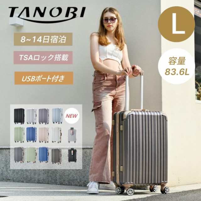 スーツケース Lサイズ キャリーケースフレームTSAロック搭載 7日-14日大型