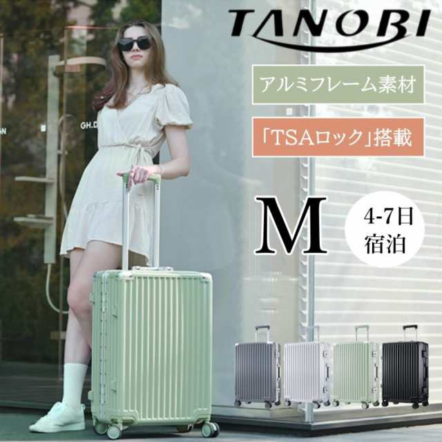 新品】TANOBI スーツケース フレーム ライトブルーシルバー | キャリー
