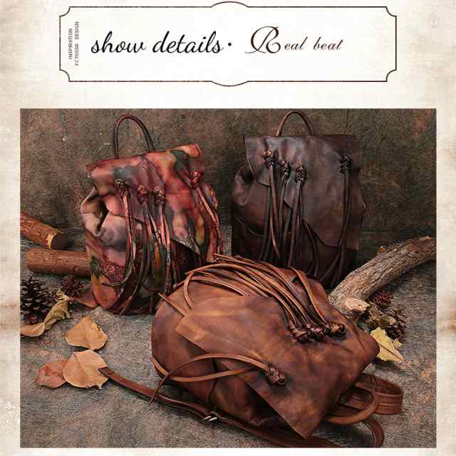 イタリア風 リュック 本革 オイル リュックサック レディース トート