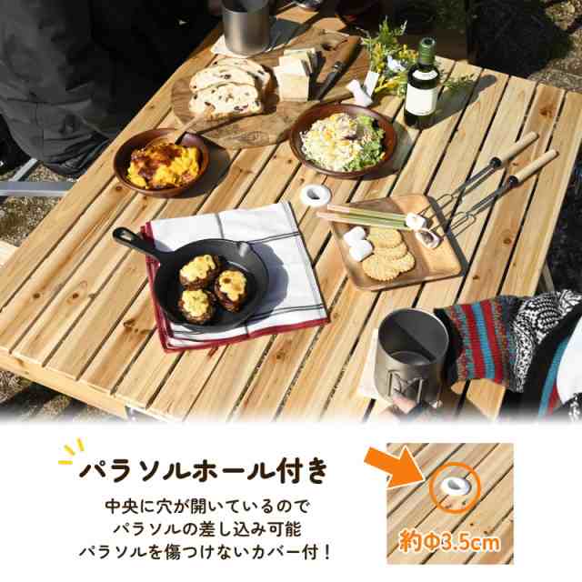 キャンプ テーブル ピ一体型折りたたみテーブルと椅子 テーブル