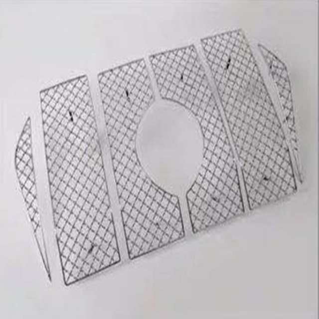 新品 ランドクルーザープラド150系 PRADO 専用 フロントグリルガーニッシュ メッシュグリル ステンレス製 クローム 6P