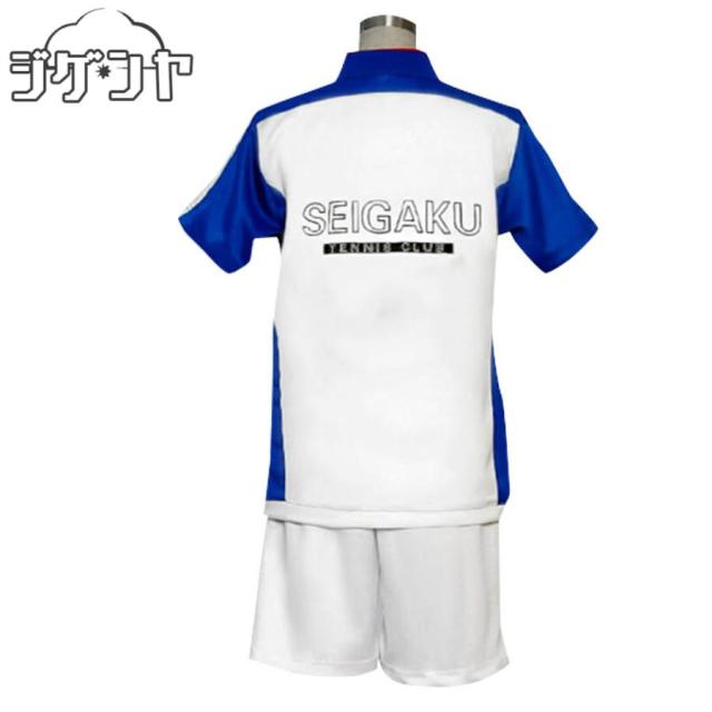 テニスの王子様　青春学園中等部　青学ジャージ　半袖　越前リョーマ　手塚国光　大石秀一郎　不二周助　菊丸英二　乾貞治　河村隆　コスプレ衣装