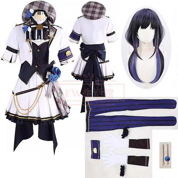 送料無料 バーチャルYouTuber 先斗寧 コスプレ衣装 ウィッグ コスチューム 演出服 アニメ ゲーム ハロウィン cosplay 変装