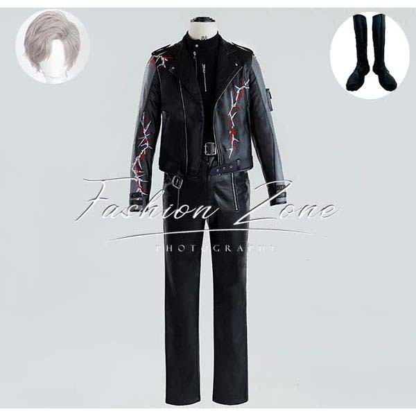 送料無料 恋と深空 風 シン Sylus 異界の来客 カラスのお兄さん コスプレ衣装 ウィッグ 靴 cosplay ハロウィン 演出服 変装