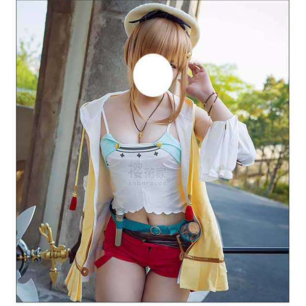 ライザのアトリエ３ ?終わりの錬金術士と秘密の鍵? 風 ライザリン・シュタウト コスプレ衣装 ウィッグ 靴 コスチューム 変装