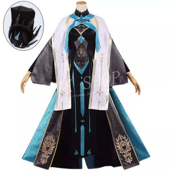 送料無料 FateGrand Order FGO モルガン 冬の女王 王冠 コスプレ 高品質 衣装 コスチューム cosplay イベント 演出服 アニメ変装 仮装