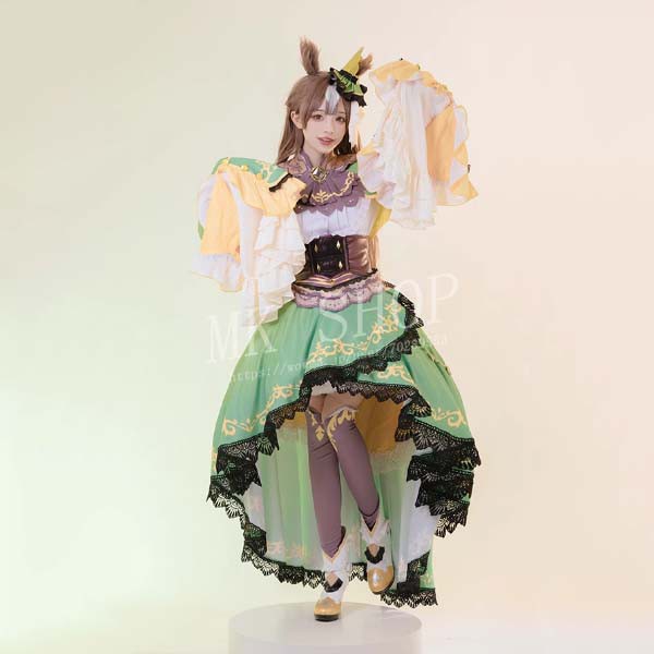 送料無料 ウマ娘 プリティーダービー サトノダイヤモンド 豪華版 勝負服 コスプレ衣装  ウイッグ 耳 靴cosplay 演出服 コスチューム イベント アニメ ハロウィン仮装 変装