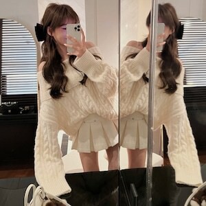 セクシー デコルテ 肩出し レディース ワンピース ニットワンピ ミニ