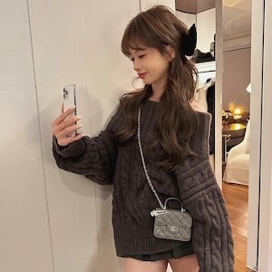 セクシー デコルテ 肩出し レディース ワンピース ニットワンピ ミニ