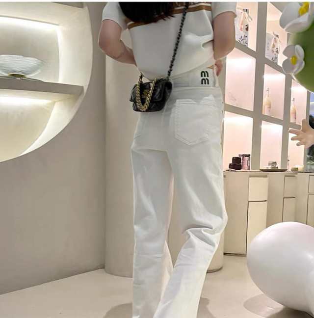 レディース パンツ ボトムス Gパン ストレートパンツ アメカジ デニム 大人可愛い カジュアル かっこいい こなれ感 ラフ メンズライク マニッシュ ボーイッシュ スポーティー クール オールシーズン ロングシーズン お出かけ 普段使い 着回し S M L 白【UD0006】