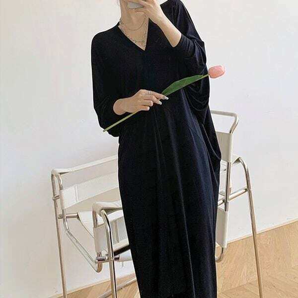 ドルマンスリーブ ドレープワンピース レディース ワンピース ワンピ