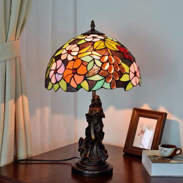 い98 ステンドグラスランプ 卓上スタンド 卓上照明 い98 ステンドグラスランプ 卓上スタンド 卓上照明