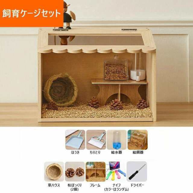 爬虫類ケージ 60×30×30 カラーケージ 色変更可 ペット 爬虫類 ケージ