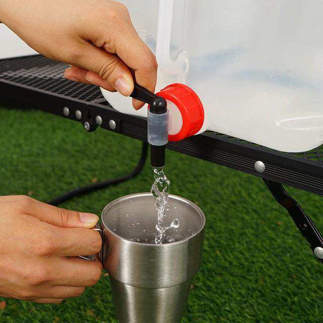ウォータータンク バケツ 10L 折りたたみ レバー式コック付 伸縮 非常用給水袋 ウォーターバケツ 大容量 持ち運び便利 ウェ 給水袋