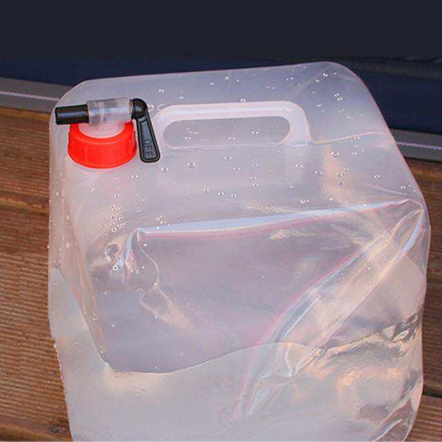 ウォータータンク バケツ 10L 折りたたみ レバー式コック付 伸縮 非常用給水袋 ウォーターバケツ 大容量 持ち運び便利 ウェ 給水袋