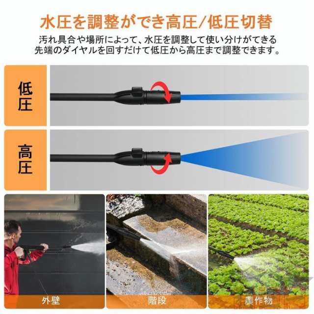 温水対応✨高圧洗浄機　12MPa 水道直結＆自吸両用 電源コード式　7m 新品 温水対応高圧洗浄機 12MPa 水道直結＆自吸両用 電源コード式 7m