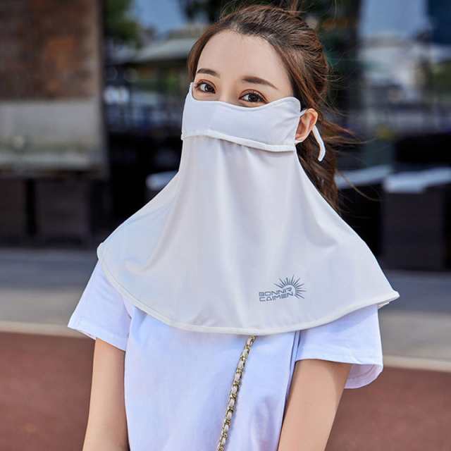 フェイスカバー Ｂ型 UVカット 息苦しくない テニス ゴルフ レディース 紫外線対策グッズ 暑さ対策 日 母の日 フェイスマスク