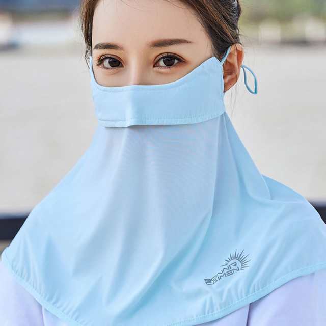 フェイスカバー Ｂ型 UVカット 息苦しくない テニス ゴルフ レディース 紫外線対策グッズ 暑さ対策 日 母の日 フェイスマスク