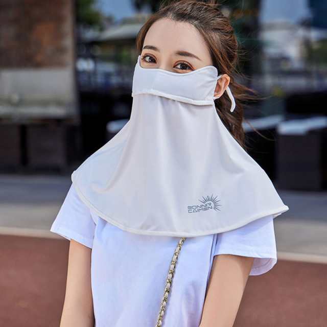 フェイスカバー Ｂ型 UVカット 息苦しくない テニス ゴルフ レディース 紫外線対策グッズ 暑さ対策 日 母の日 フェイスマスク