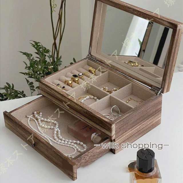 アクセサリーケース ジュエリーケース 木製 ジュエリーボックス アクセサリーケース ジュエリーケース 木製 ジュエリーボックス