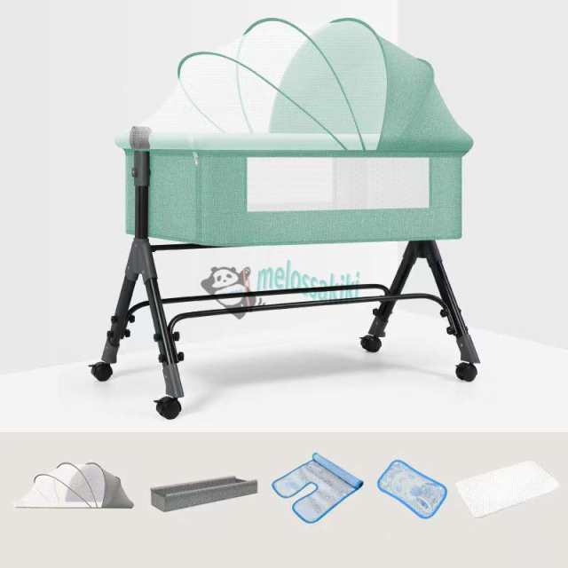 ベビーベッド 折りたたみ 持ち運び ベビーベッド 添い寝 高さ調整