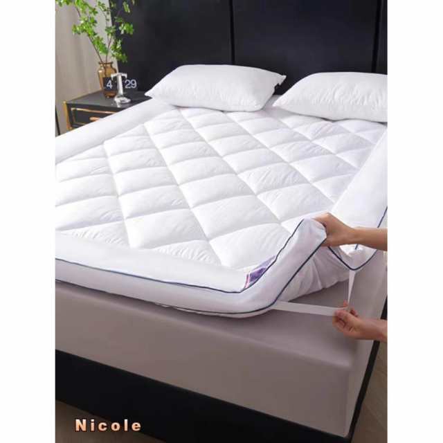 ナイスデイ 【 TEIJIN (帝人) 快適清潔シリーズ 】 敷布団 ホワイト シングル (100×210cm) 圧縮なしタイプ 極厚6cm ナイスデイ 【 TEIJIN (帝人) 快適清潔シリーズ 】 敷布団 ホワイト