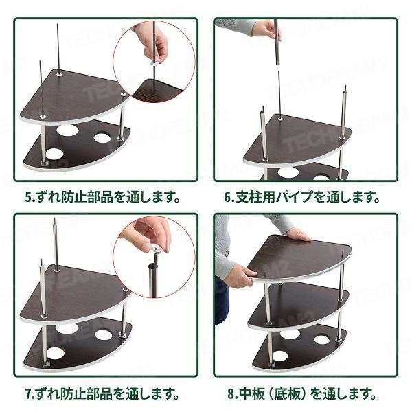 麻雀 サイドテーブル 2個セット 木製 安い 麻雀サイドテーブル 雀荘 机 灰皿 荷物置き 3段 麻雀用品 麻雀グッズ 卓 テーブル 喫煙所 吸い殻 吸い殻入れ_5