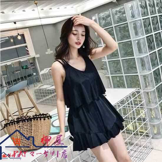 【一部】水着 レディース 体型カバー ワンピース 50代 40代 大きいサイズ オールインワン ワンピース水着 ママ水着 ぽっちゃり 3XL ブラ