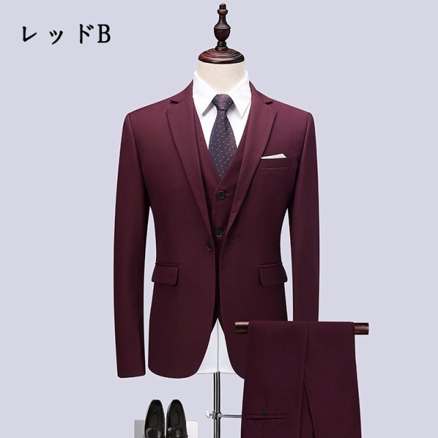 【送料無料】1ボタンスリムスーツ フォーマル スーツ ビジネススーツ シングル メンズスーツ 9カラー 紳士服 男性用背広 就職活動suit 3_4