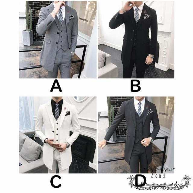 ビジネススーツ 上下セット イギリス風 結婚式スーツ スーツセット メンズ スーツ スリム カジュアルスーツ 2点セット ロングジャケット+ ビジネススーツ 上下セット イギリス風 結婚式スーツ スーツセット