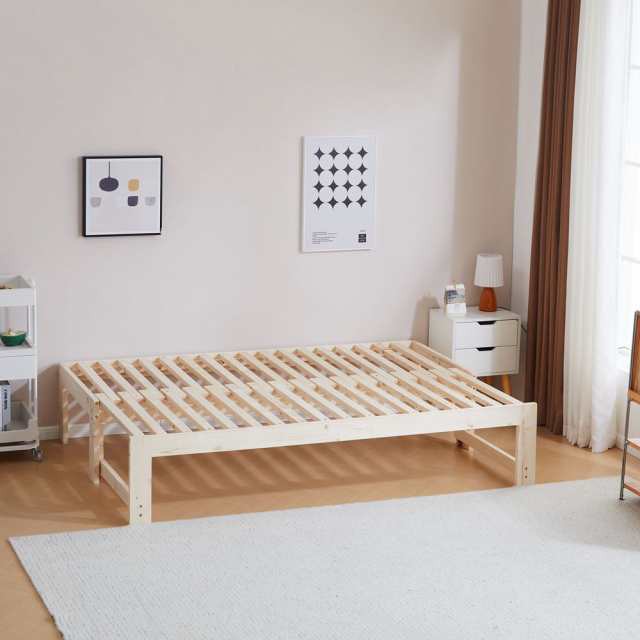 D 新品 北欧 パイン材 ソファベッド ブラウン すのこベッド ソファ ベッド D 新品 北欧 パイン材 ソファベッド ブラウン すのこベッド ソファ