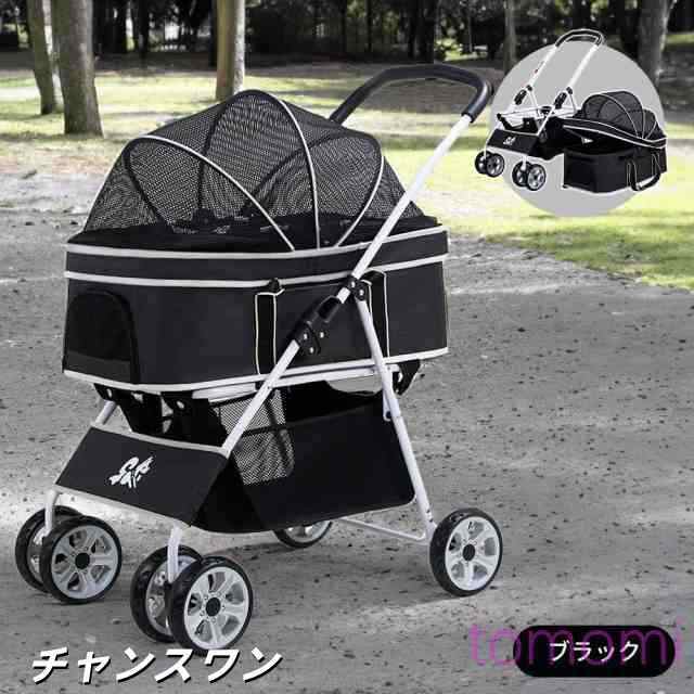 【多頭可/抜群な通気性】ペットカート 分離型 取り外し ペットキャリー 対面式 犬カート フルオープン ４輪 自立可 多頭 キャリー 折りたたみ 猫カード 出かける 前輪360° 後輪ブレーキ付き 飛び出し防止 多機能 キャリーカート_9