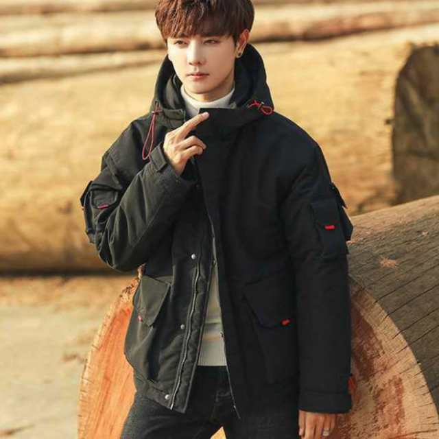 《送料無料》綿入りコート 中綿コート ウインドブレーカー フード付き 厚手 防寒 暖か ゆったり メンズ ジャケット 防寒ウェア アウトドアジャケット ウインドブレーカー 冬服 おしゃれ 新作