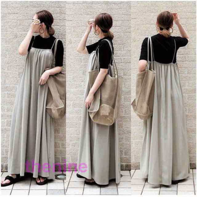 ワンピース サロペット レディース 秋 冬 秋冬 キャミソールワンピース プリーツワンピース きれいめ ロングワンピース 大人可愛い キャミワンピ