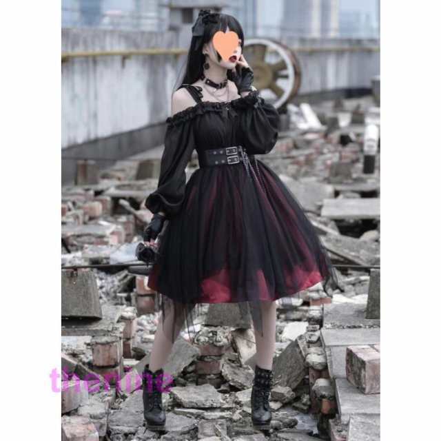 新発/Lolita系/黒系少女//森系/JSK/OP/ワンピース/ドレス変装/ロリータ トップス 萌え レディース ゴスロリ トップス 吊りスカート 花嫁洋服 ウエディン 新発/Lolita系/黒系少女//森系/JSK/OP/ワンピース/ドレス変装/ロリータ