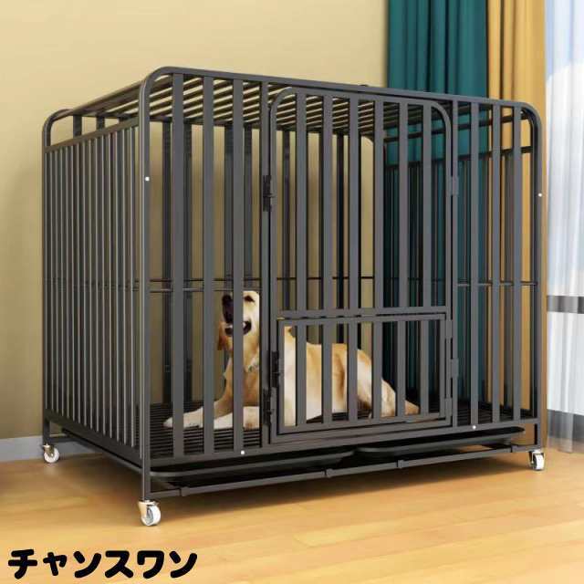 ペットケージ犬檻犬小屋ケージペットサークルドッグケージペットフェンス小型大型中型犬用ペット用品キャスター付き