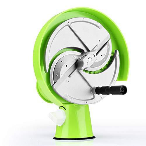 手動スライサー レモンスライサー 果物スライス 切り機 自動送料 0.5~8mmスライス厚さ調整可能 吸盤式マット 合金材質 レモン/ドラゴンフルーツ/リンゴ/梨/オレ