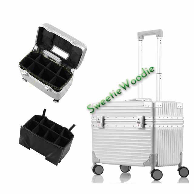 アルミスーツケース キャリーバッグ キャリーケース 小型 高級タイプ 18/20インチ トランク アルミ合金ボディ 器材バッグ 旅行用品 撮影用 大容量