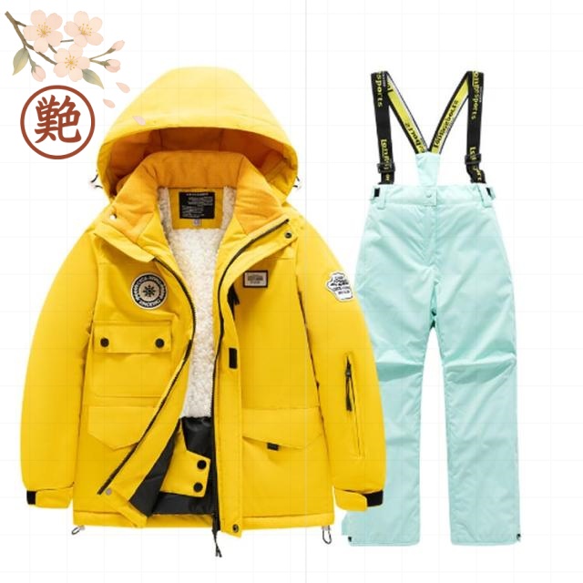 ほっち】スキーウエア 裏ボア オールインワン 防寒アウター 子供服
