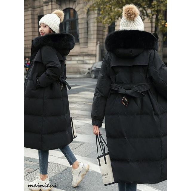 【ほっち】ダウンコート 厚手 レディース ダウン コート 冬 ロングコート フード付き キルティングコート ファー アウター 冬コート 防寒服 通勤