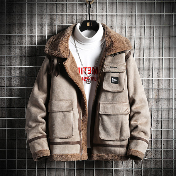 ほっち】ムートンコート メンズ ボアジャケット フェイクムートン