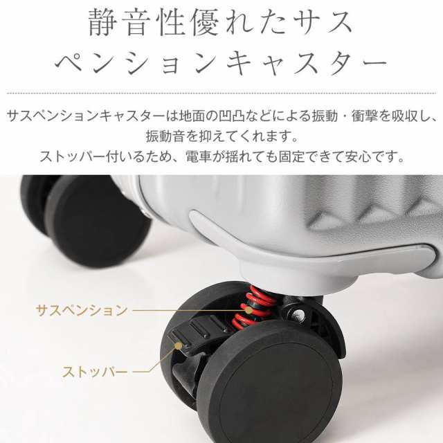スーツケース S M Lサイズ フレームタイプ 機内持ち込み キャリーバッグ アルミ USBポート付き カップホルダー フック式底足 ストッパー付き 軽量 おしゃれ 静音 海外 高級感 TSAロック_2