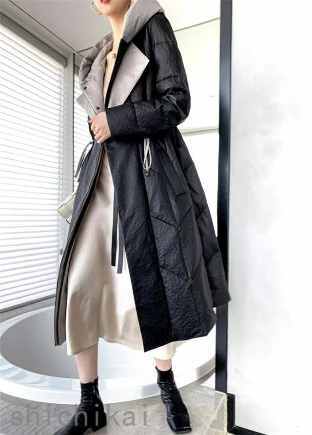 ダウンコート レディース アウター 冬服 ラムレザー コート 本革 レザーコート ロング 本革 ダウン 羊革コート レディースアウター レディースコート ロングダウンジャケット 冬防寒 アウター ホワイトデー