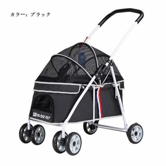 新モデル ペットカート キャリーカート 折りたたみ 中型犬 小型犬 猫用 耐荷重20kg 4輪タイプ 軽量 組立簡単 介護用 通気性抜群_14