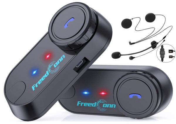 FreedConn インカム バイク バイク用 インカム ヘルメットに装着 Bluetooth TCOM-VB 800Ｍ距離 インターコム Bluetooth 2人同時通話 3Rid