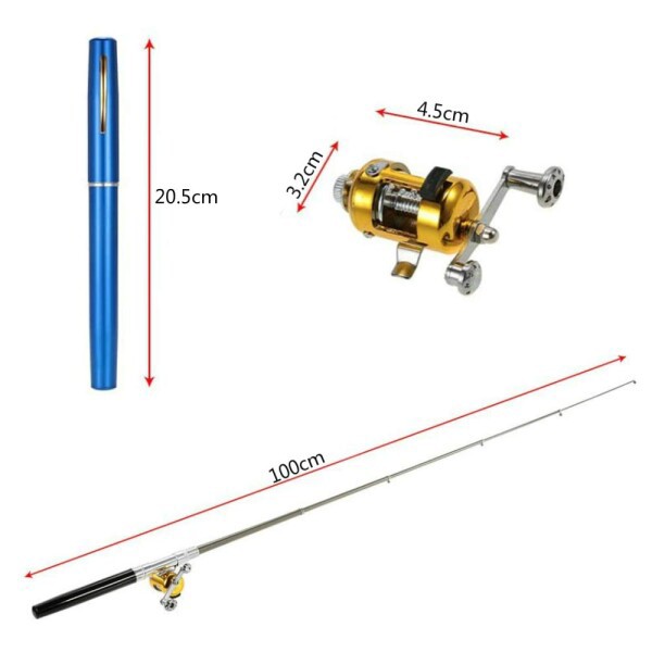 LNJLQW 2個入 ミニ 釣竿 簡易釣り竿セット 2色 ペン型ロッド 1m投げ竿 釣りミニ伸縮式 釣りリール 超軽量 持運び便利 釣り入門 ロッド  初の通販はau PAY マーケット 松ショップ au PAY マーケット－通販サイト