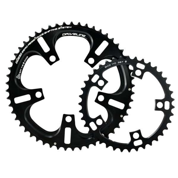 Driveline CNC 7075 Alloy Chainring Set Road Bike 53-39T 11 Speed BCD110mm DR2244