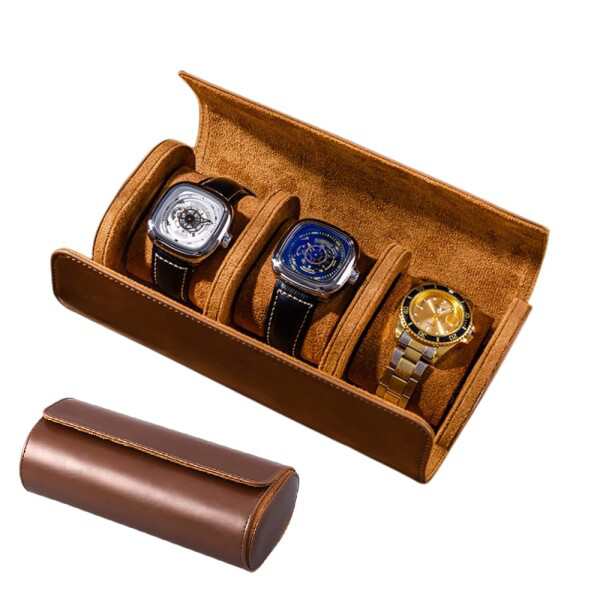 XIHAMA 腕時計ケース 腕時計収納ボックス レザーケース 1本用 2本用 3 